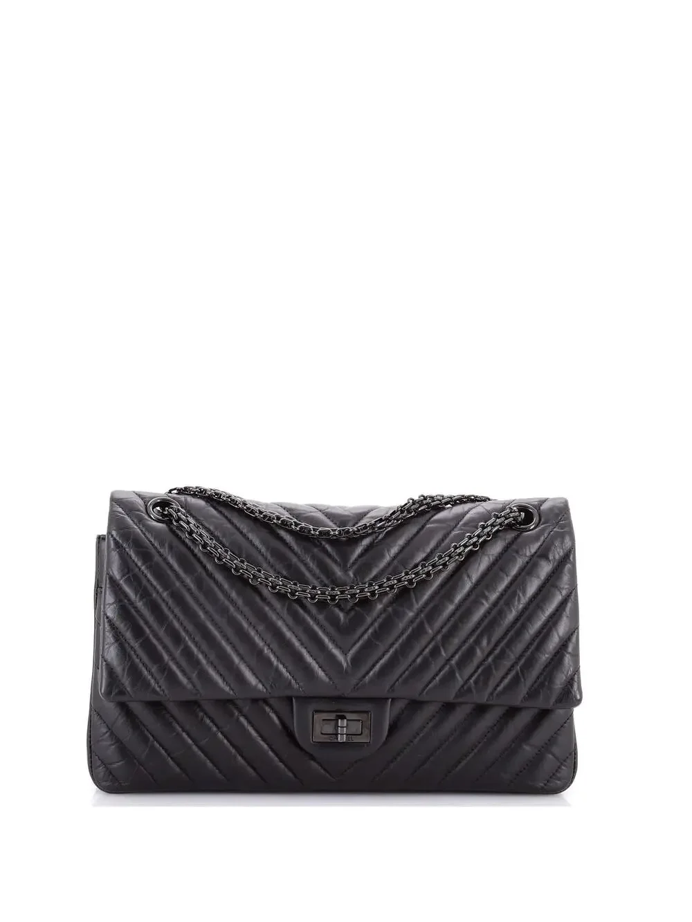 Chanel So Black Reissue 2.55 Flap Bag #308175C47B